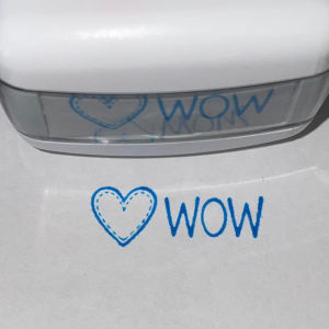 10mmx26mm self inking stamp - Heart