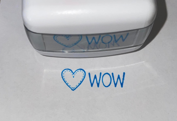 10mmx26mm self inking stamp - Heart