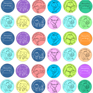 A5 vinyl sticker page – Size of stickers 21mm (48 stickers)