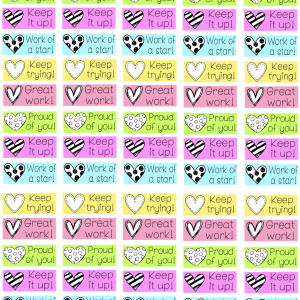 A5 vinyl sticker page – Size of stickers 25mmx10mm (85 stickers)