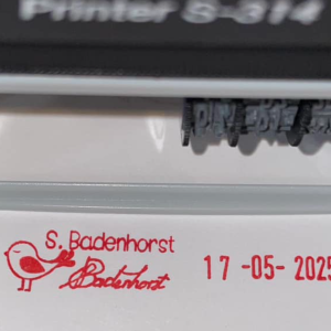 10mmx45mm adjustable date stamp - Bird