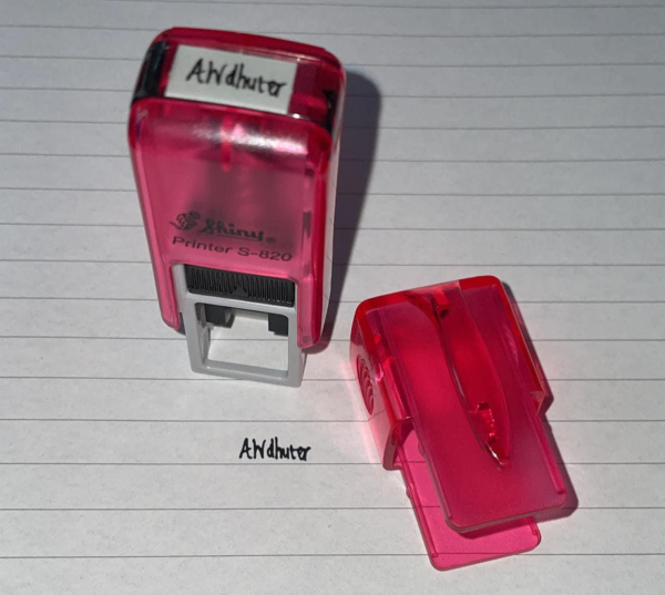 12mmx6mm signature stamp - self inking
