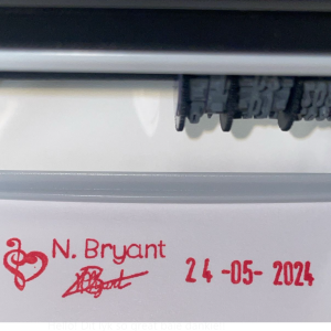 10mmx45mm adjustable date stamp - Music note