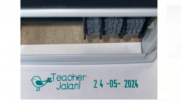 10mmx45mm adjustable date stamp - Bird