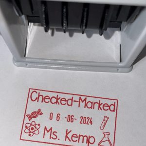 Science - 24mmx41mm adjustable date stamp
