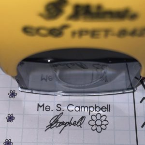 14mmx38mm self inking - Daisy flower