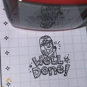 BITMOJI - 32mmx32mm self inking stamp