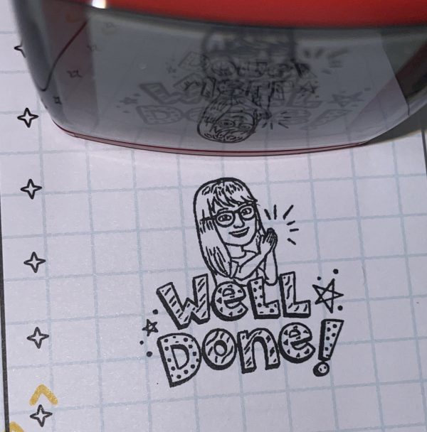 BITMOJI - 32mmx32mm self inking stamp