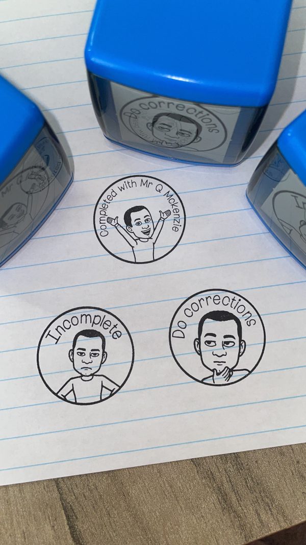 BITMOJI - 32mmx32mm self inking stamp - Image 3