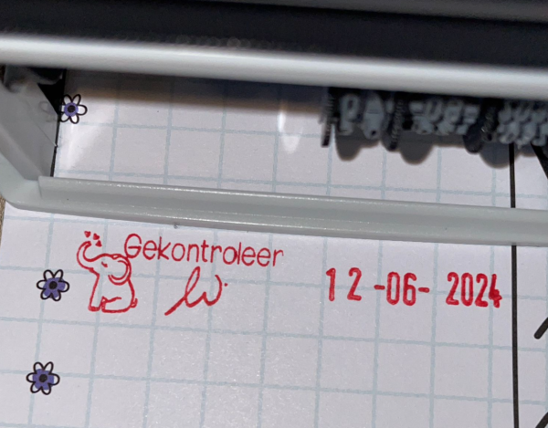 10mmx45mm adjustable date stamp - Elephant