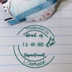42mmx42mm adjustable date stamp - Head of department