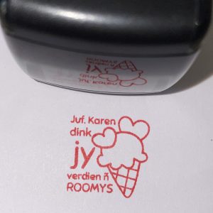2cmx2cm self inking - Ice cream
