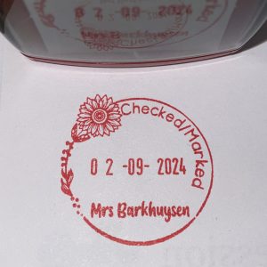32mmx32mm adjustable date stamp - Sunflower