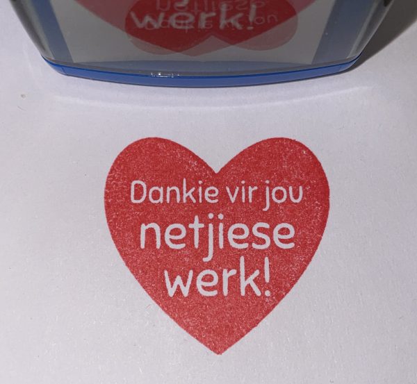 32mmx32mm self inking stamp - heart