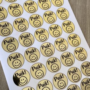 Gold vinyl stickers - 25mmx25mm