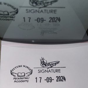 School stamp - 64mmx40mm adjustable date stamp