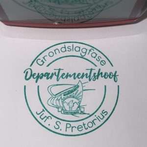42mmx42mm Departmental Head School stamp