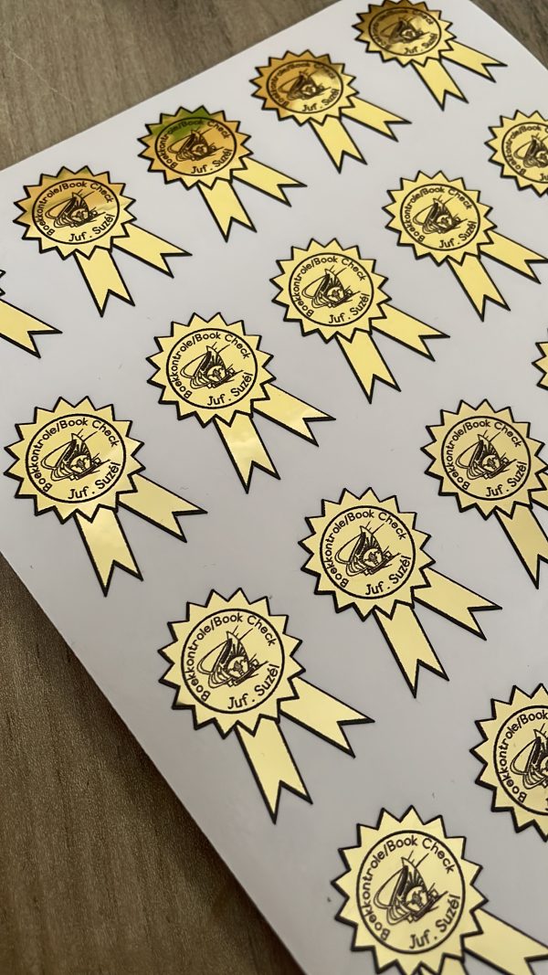 Principal award stickers - Gold - Image 3