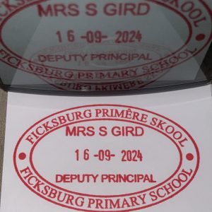 School stamp - 64mmx40mm adjustable date stamp