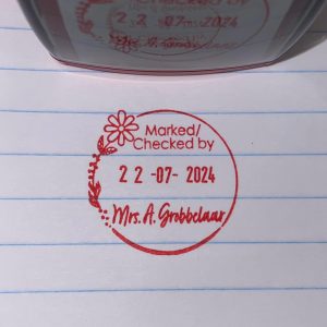 32mmx32mm adjustable date stamps - Flower
