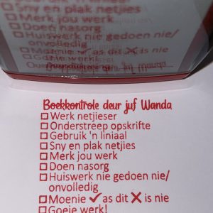 42mmx42mm self inking stamp - Check list