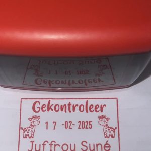 Giraffe 24mmx41mm adjustable date stamp