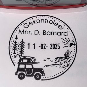 Nature 42mmx42mm adjustable date stamp