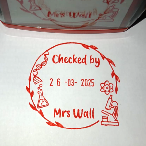 Science 42mmx42mm adjustable date stamp