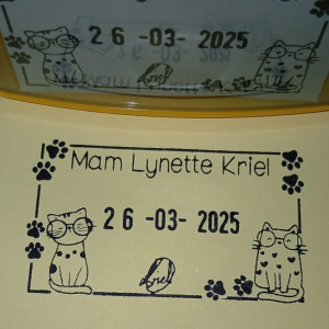 Cat 30mmx50mm adjustable date stamp