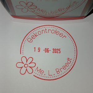 Flower 42mmx42mm adjustable date stamp