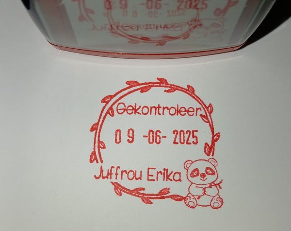 Panda 32mmx32mm adjustable date stamp