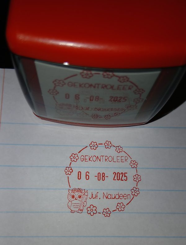 Owl 32mmx32mm adjustable date stamp - Image 2