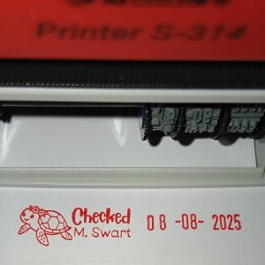 Turtle 10mmx45mm adjustable date stamp