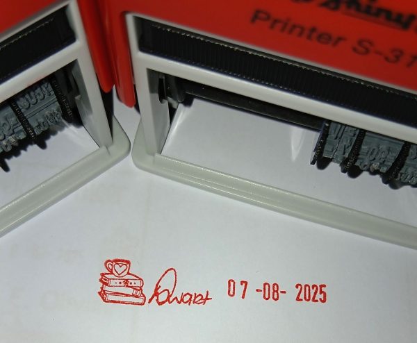 Books 10mmx45mm adjustable date stamp