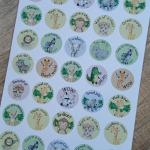 Wild Animals Stickers - English