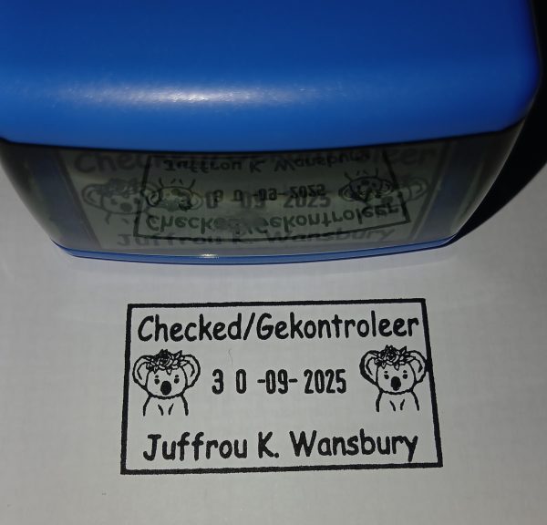 Koala 24mmx41mm adjustable date stamp - Image 2