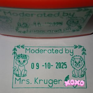 Lion 30mmx50mm adjustable date stamp