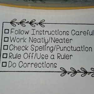 Check list 33mmx56mm self inking
