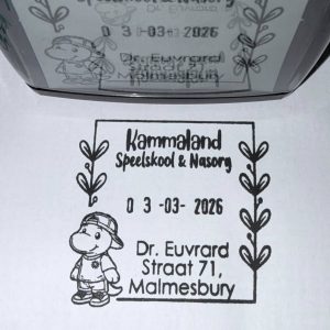 Business Stamp - 42mmx42mm adjustable date stamp