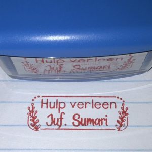 14mmx38mm self inking stamp