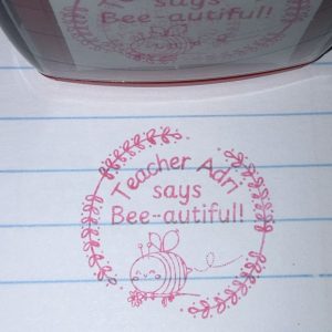 Bee 32mmx32mm self inking stamp
