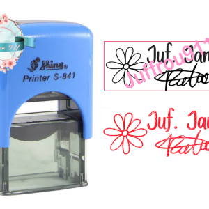 10mmx26mm self inking stamp - Flower