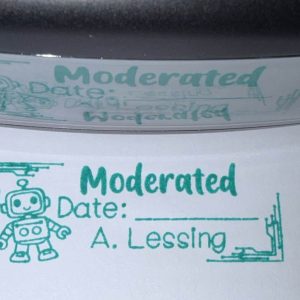 Robot 18mmx47mm self inking stamp