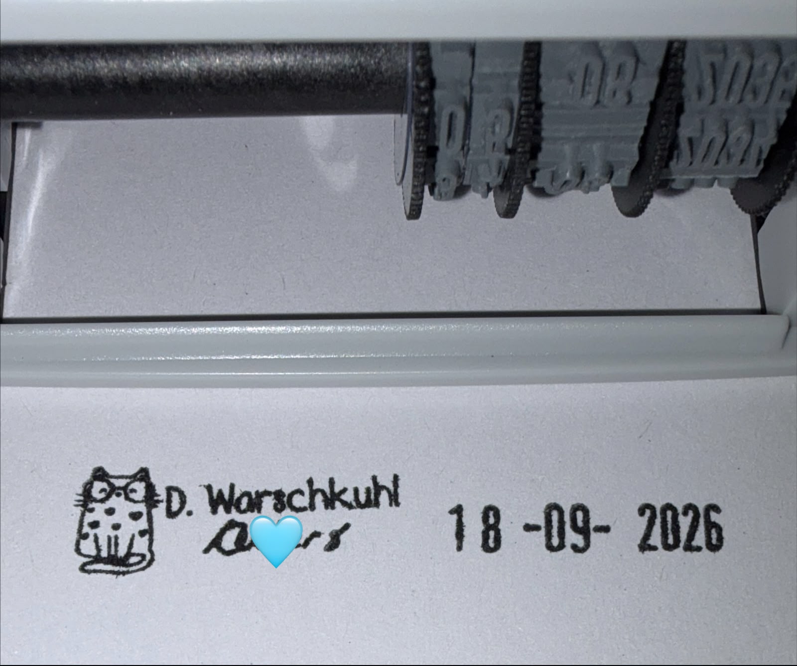 Cat 10mmx45mm adjustable date stamp